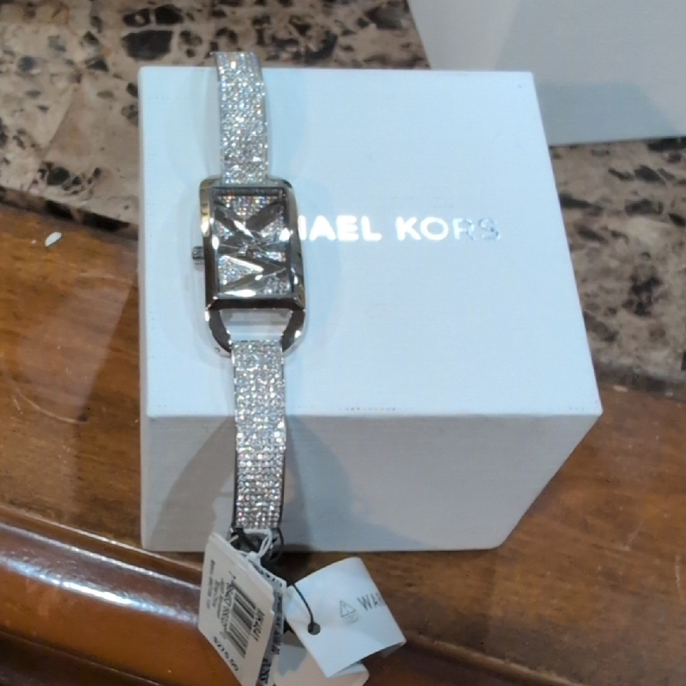 Michael Kors Silver Sparkle Watch